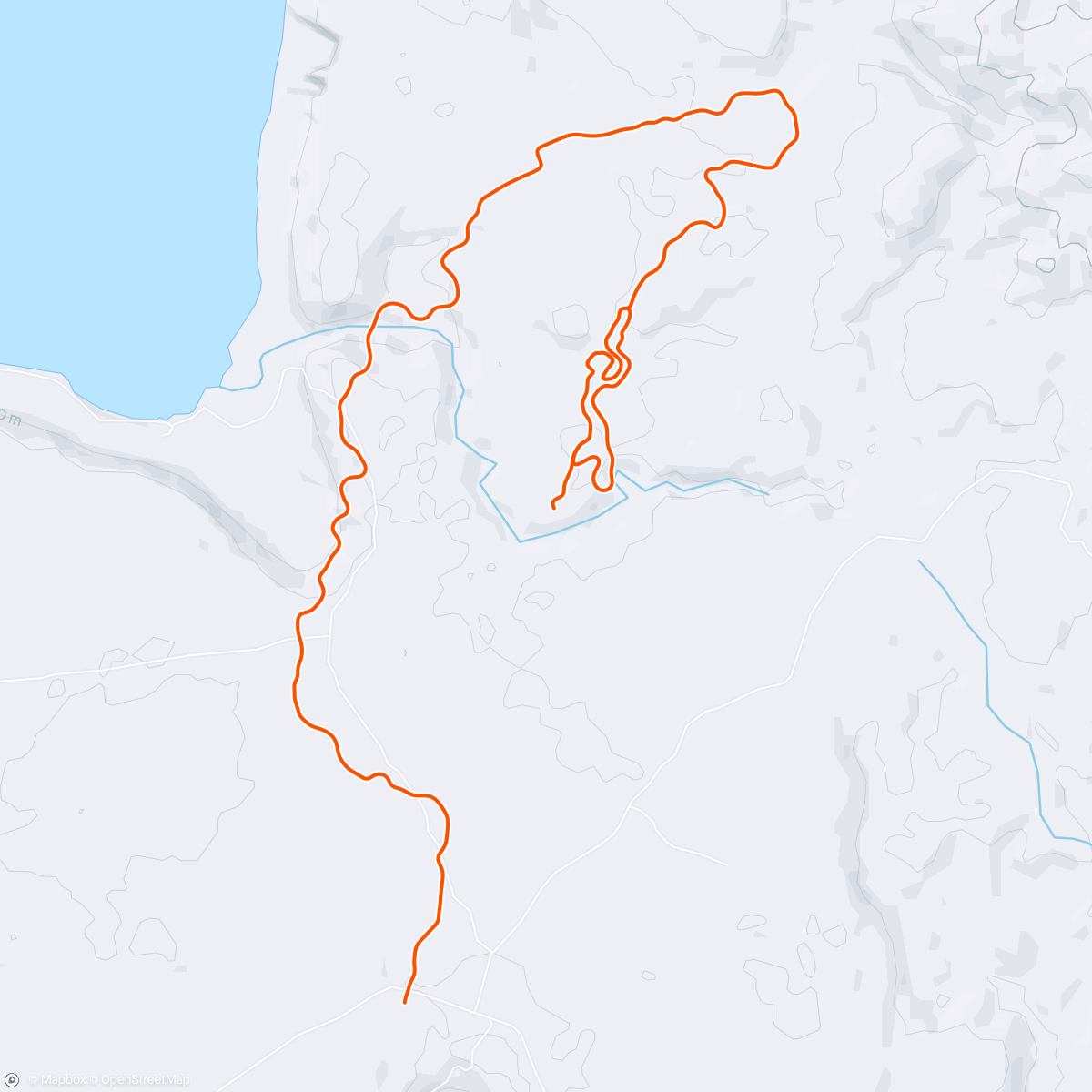 Mapa da atividade, Zwift - Lavender Unicorn in Makuri Islands