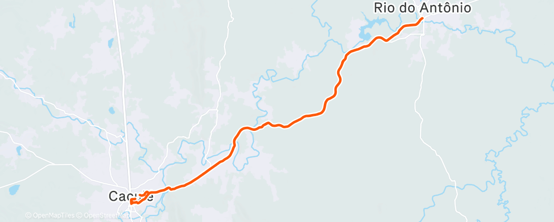 Map of the activity, Pedalada matinal