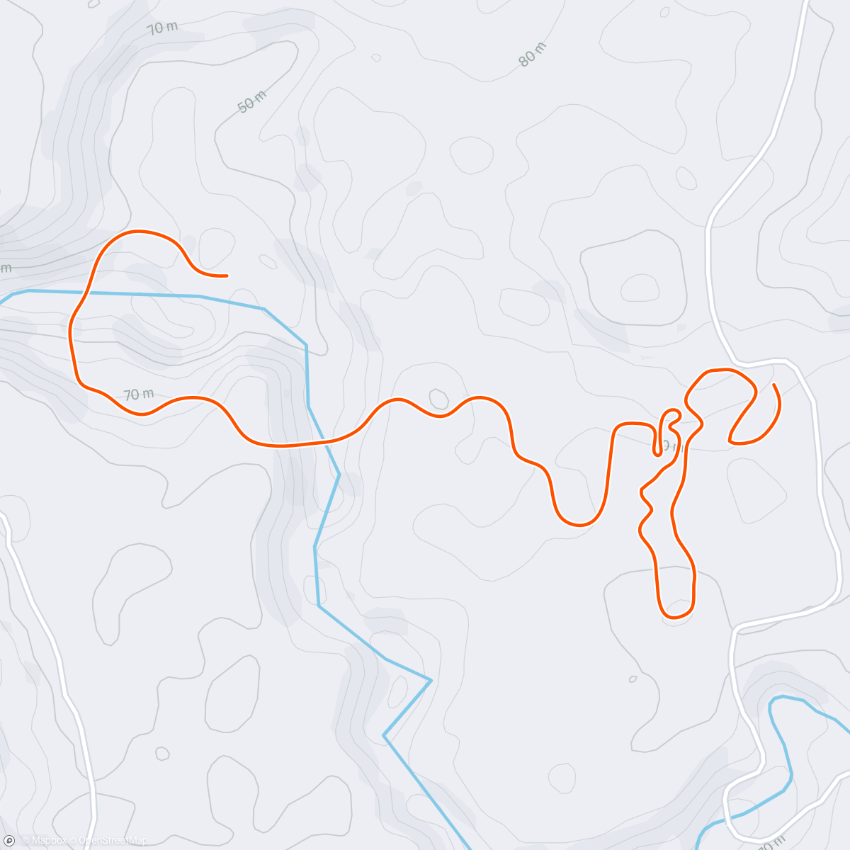 Map of the activity, Zwift - Xert: SMART - No Time To Cry - Remix on Chain Chomper in Makuri Islands