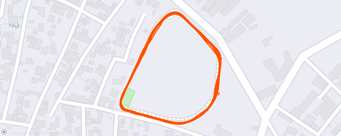 Mapa de la actividad (Morning running,6.5 km at sports club Deesa Today 25/04/2024)