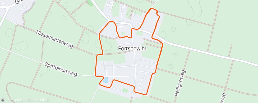 Map of the activity, 5km foulées de Fortschwihr