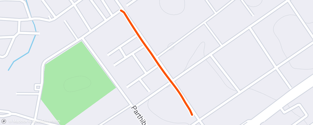 Map of the activity, Morning Run