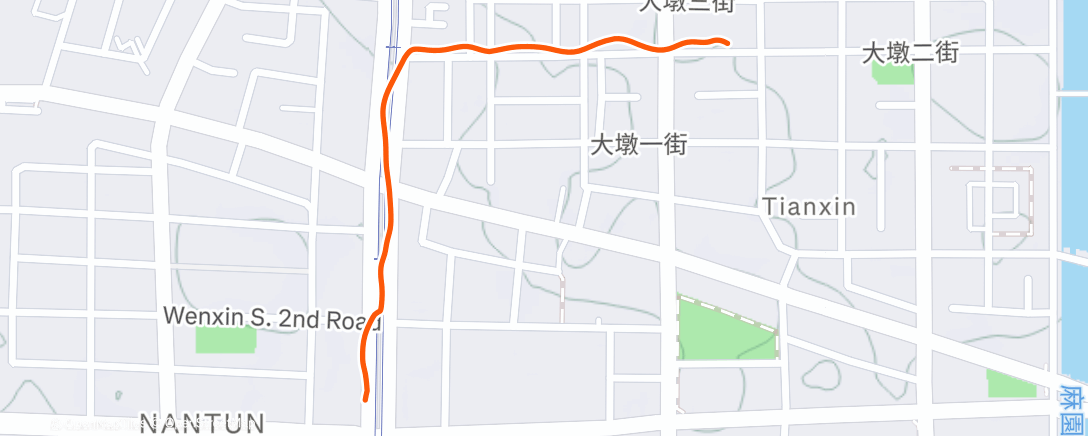 Map of the activity, Morning Walk