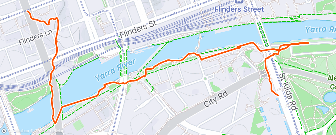 Mapa de la actividad, Lunch Walk