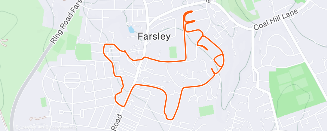 Map of the activity, #FarsleyFlyers2025 Happy Christmas
