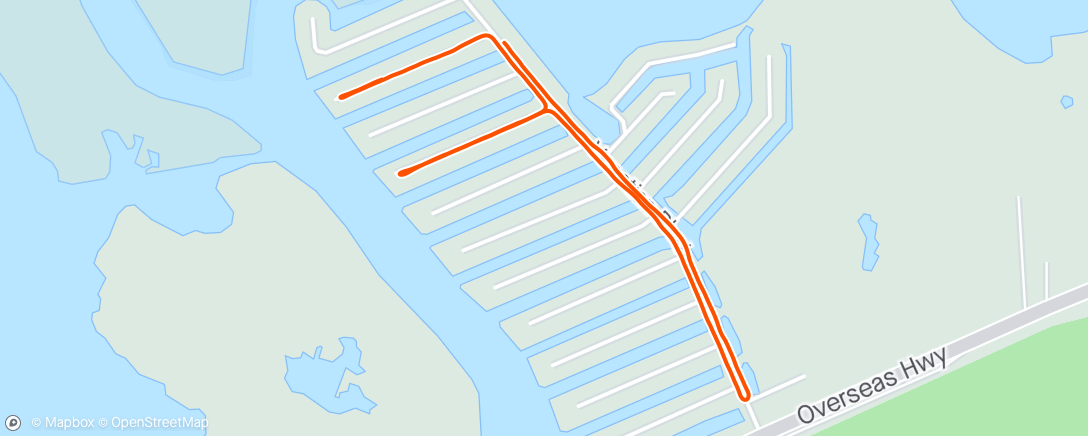 Map of the activity, Morning Run off bike