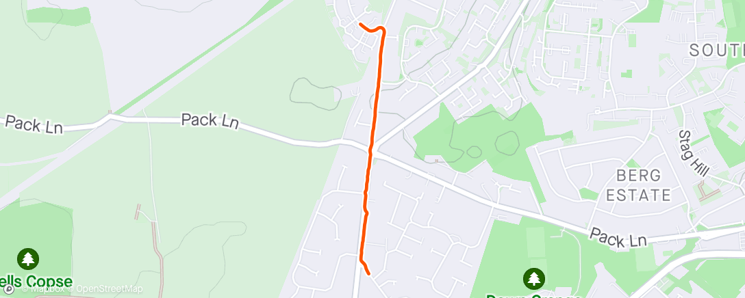 Map of the activity, Afternoon Walk to work.