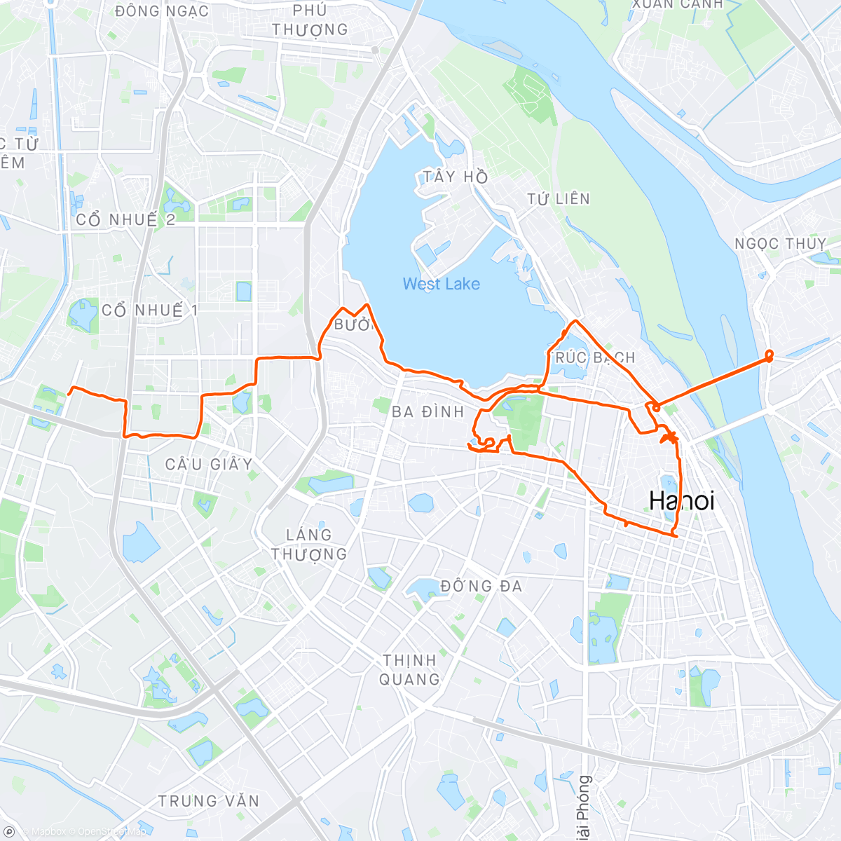Mapa da atividade, Exploring Hanoi