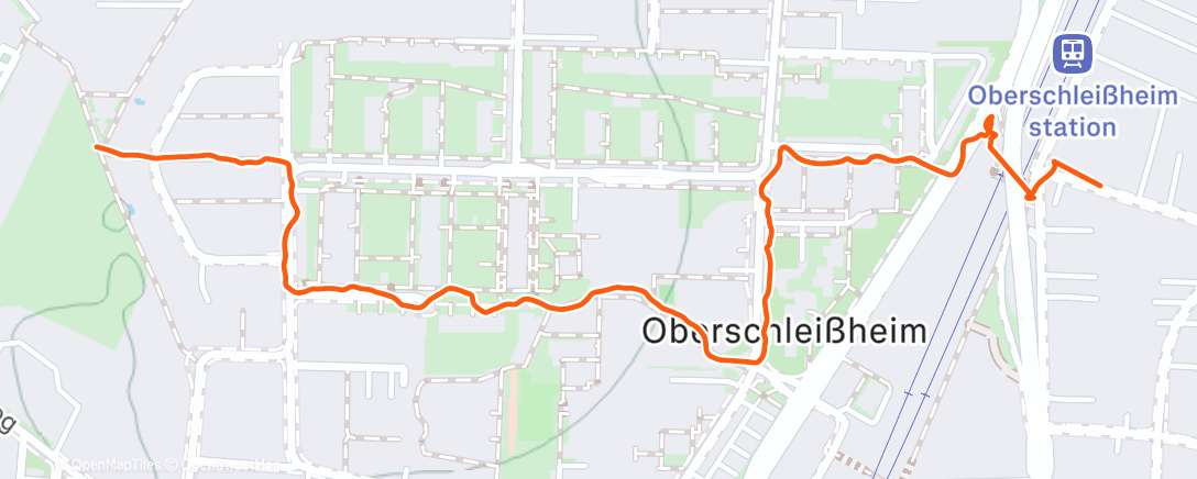 Map of the activity, Abendspaziergang