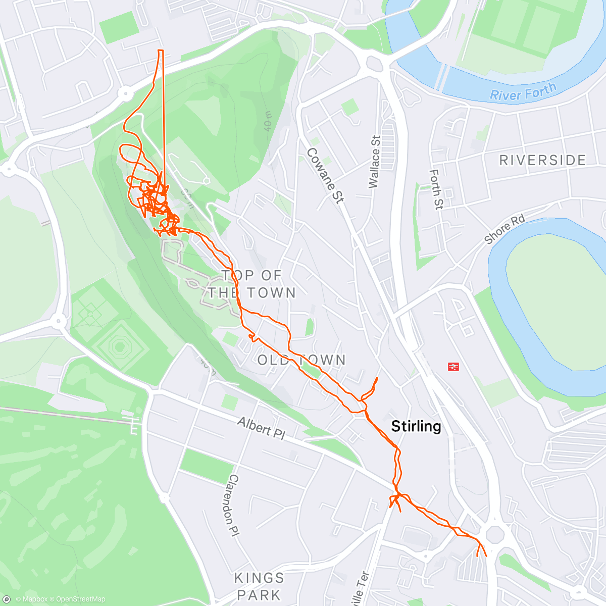 Map of the activity, A visit to a big old house in Sterling 😎 🏛️😎