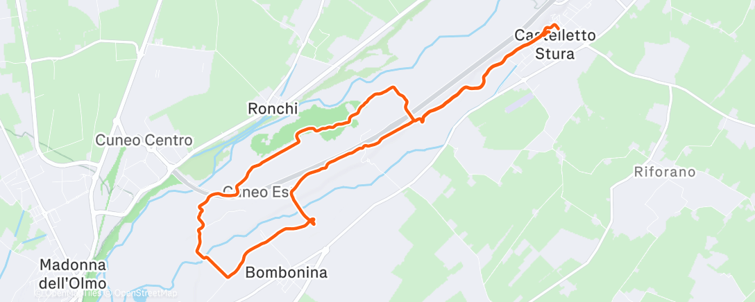 Map of the activity, Corsa mattutina pre natalizia