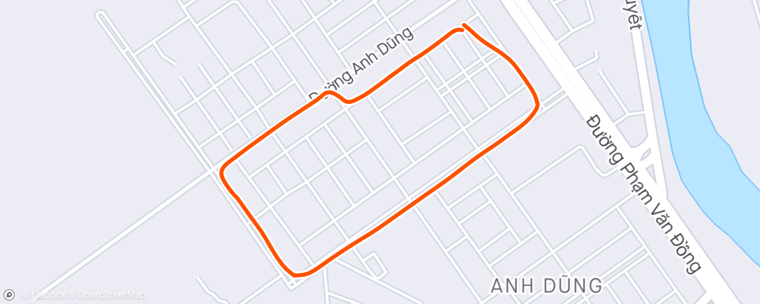 Map of the activity, Me Linh Loop - Rehab Run