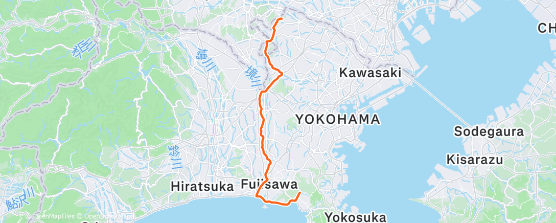 Map of the activity, 午後のライド