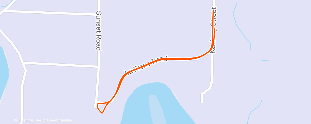 Map of the activity, Afternoon Walk