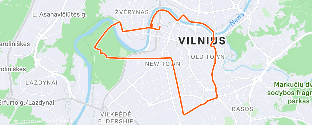 Map of the activity, pagarba sniego valytojams