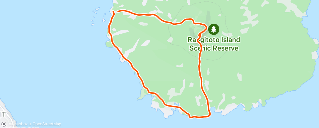 Map of the activity, Up and around Rangi