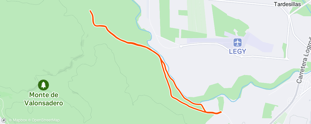 Map of the activity, Morning Run