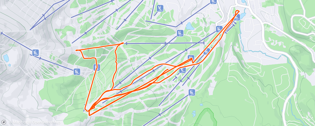 Map of the activity, Morning Alpine Ski