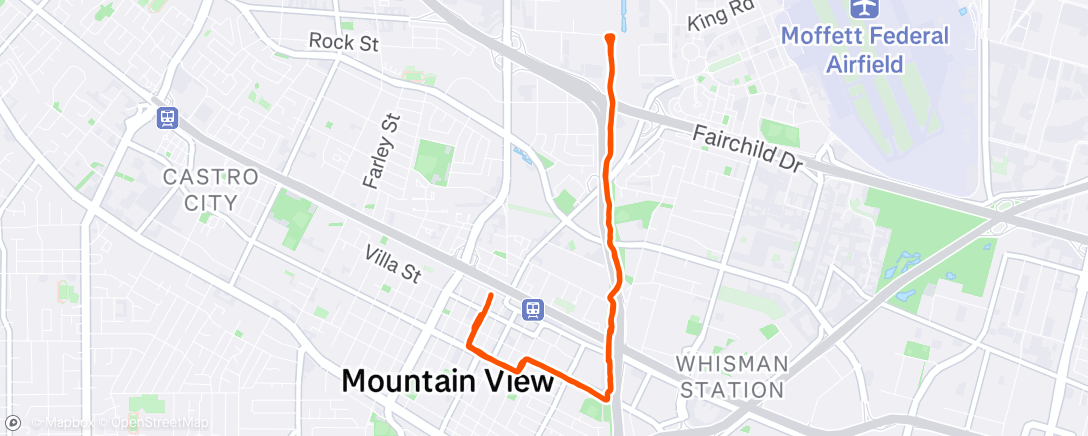 Map of the activity, Morning Run