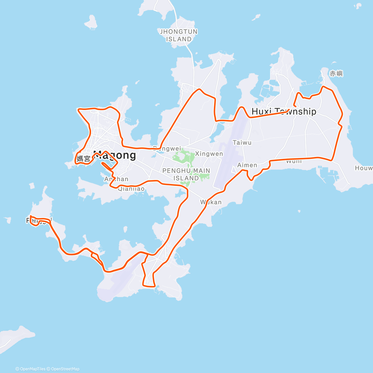 Карта физической активности (Morning Ride)