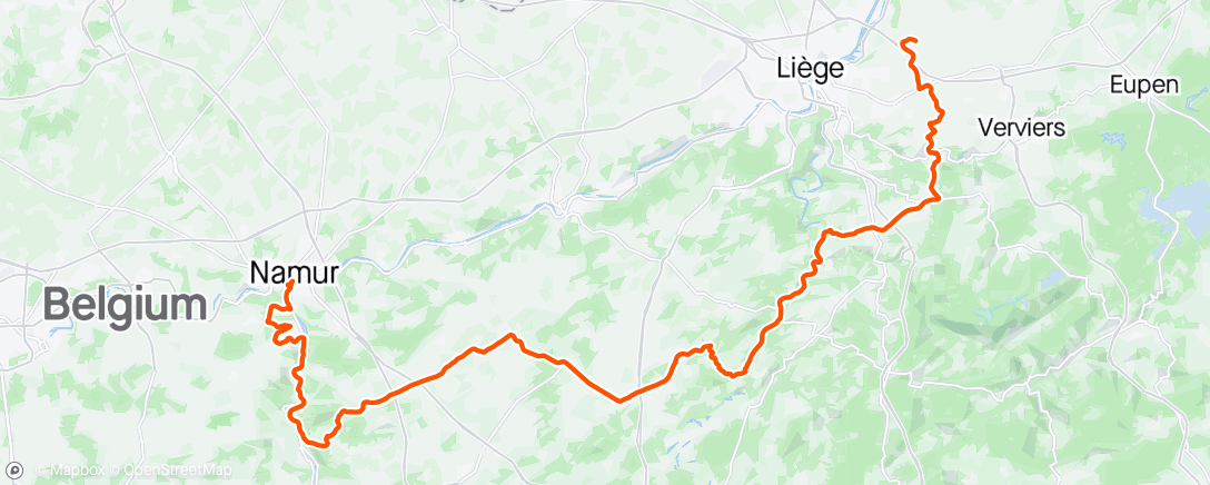 Mapa de la actividad, GP Wallonie 💀💨