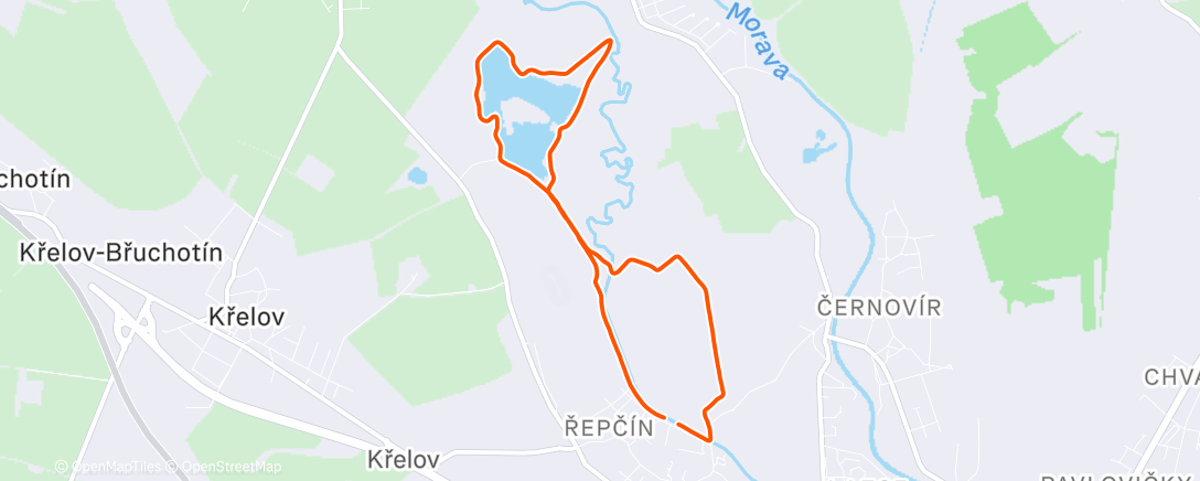 Карта физической активности (Perfektní timing - minutu po tom co jsem vyběhl zalezlo sluníčko a začalo sněžit :))