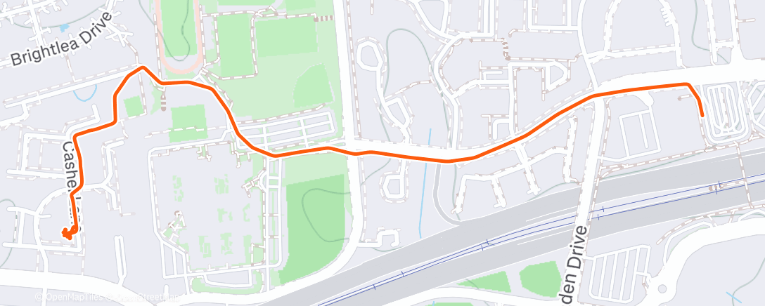 Map of the activity, Evening Walk