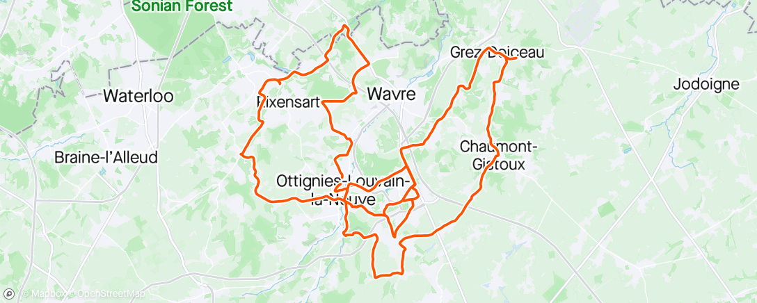 Map of the activity, Tryptique Ardennais 4