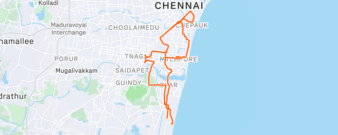 Map of the activity, Morning Ride