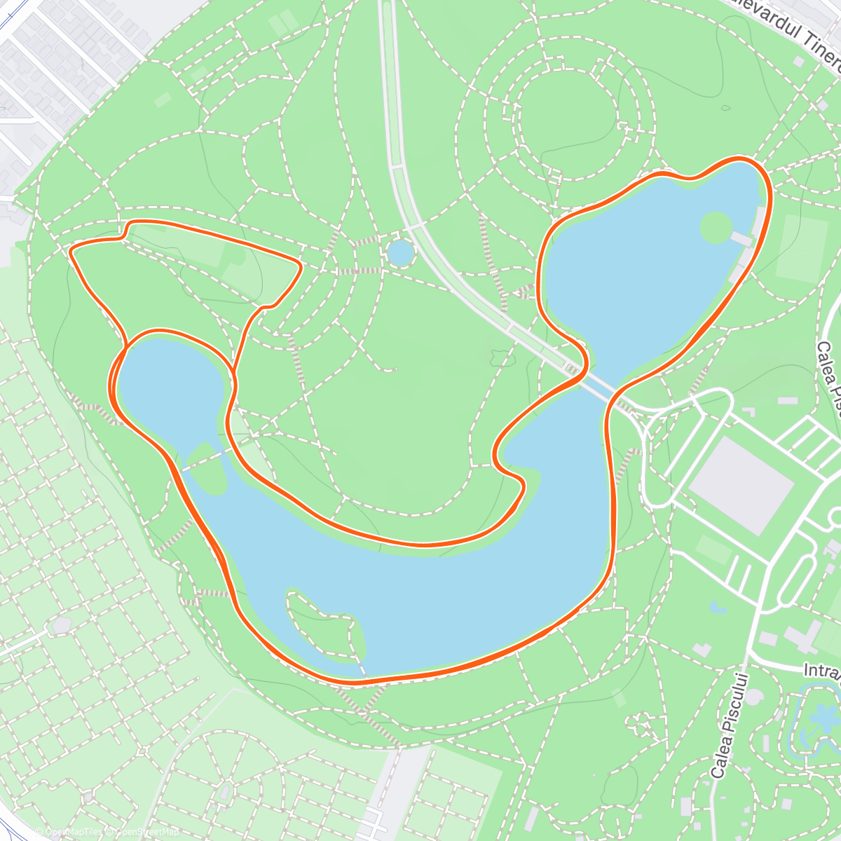 Map of the activity, 12 x 1min