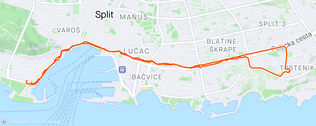 Map of the activity, Split 3 🏃