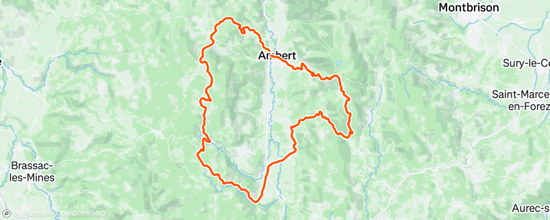 Map of the activity, Sortie vélo le matin