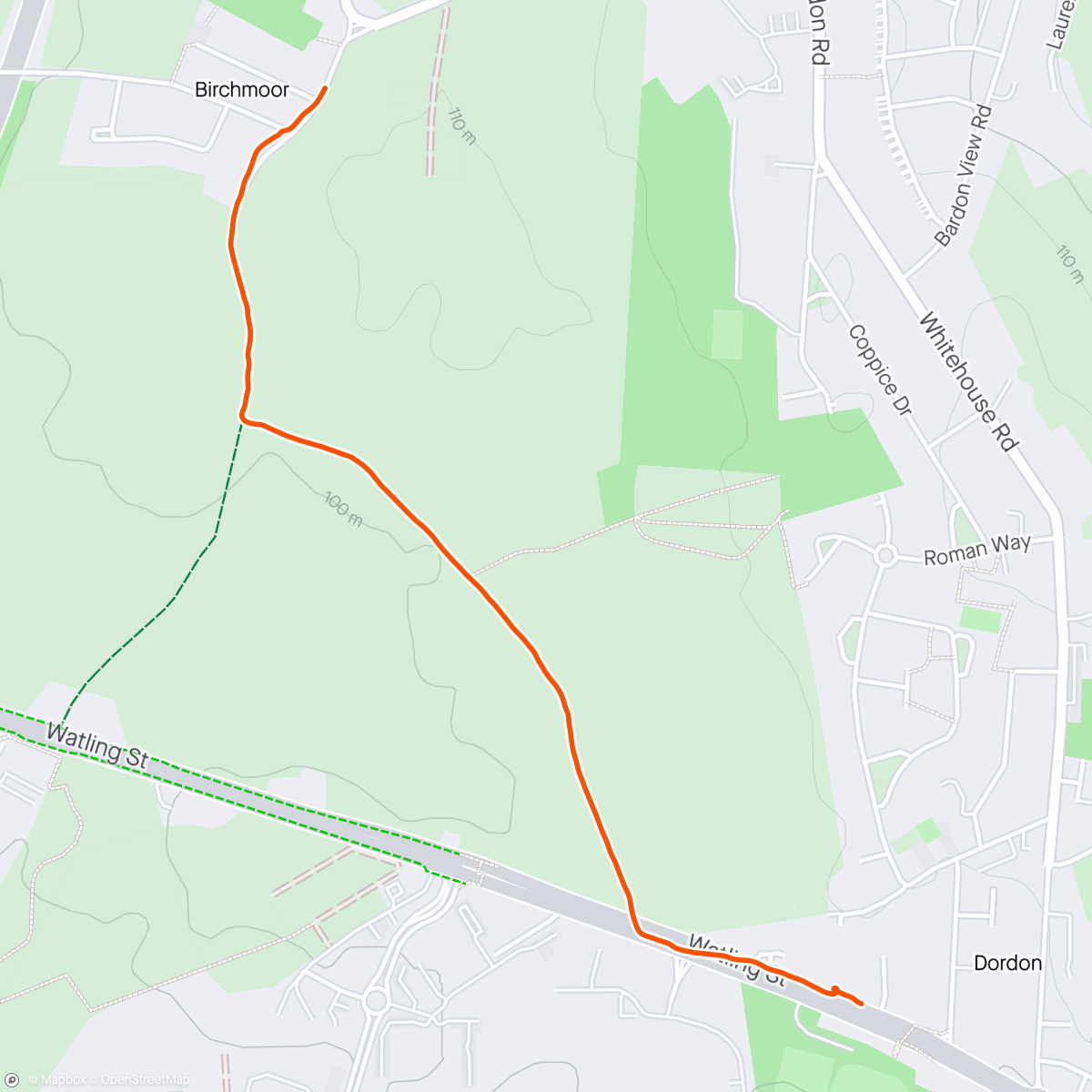 Map of the activity, First run in a very long time!