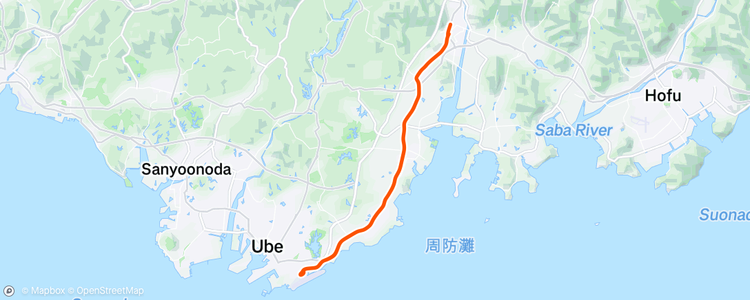 Map of the activity, 朝のライド