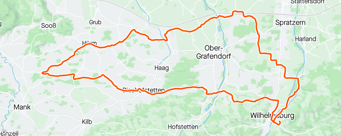 Map of the activity, kleine runde bevor der große regen kommt #RR