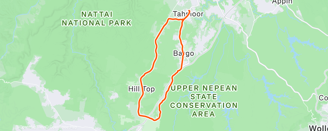 Map of the activity, Morning spin