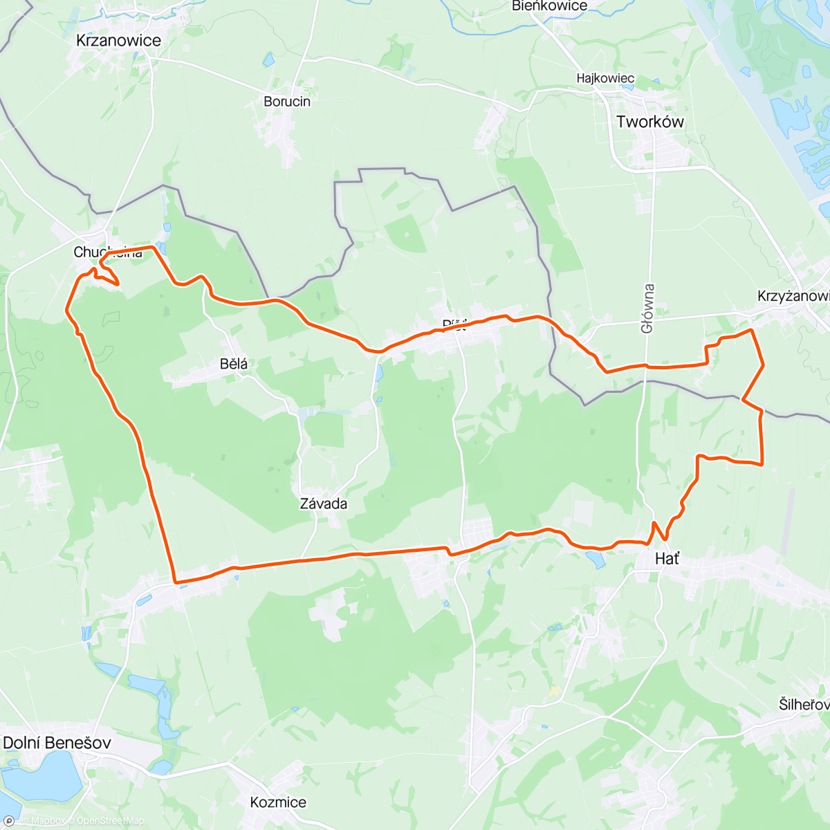 Map of the activity, Afternoon Gravel Ride 👌😊