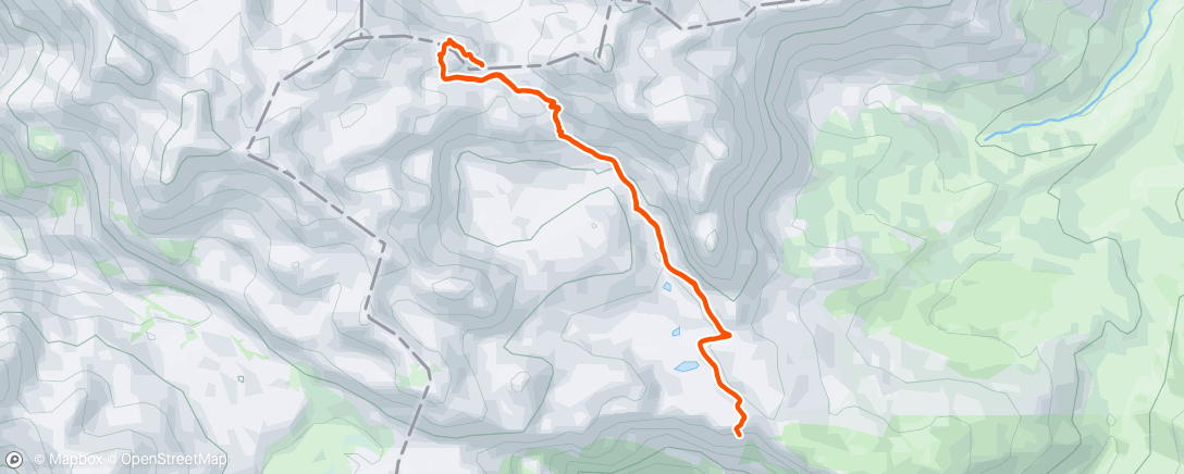 Map of the activity, Horcados Rojos desde El Cable