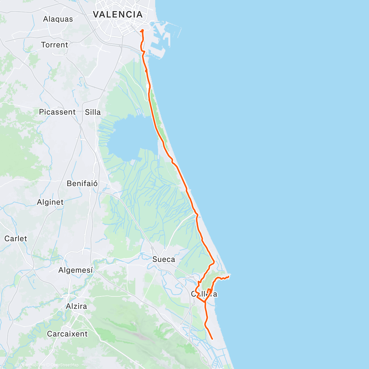 Map of the activity, Nochebuena en familia 🚲🙌🏼🎄