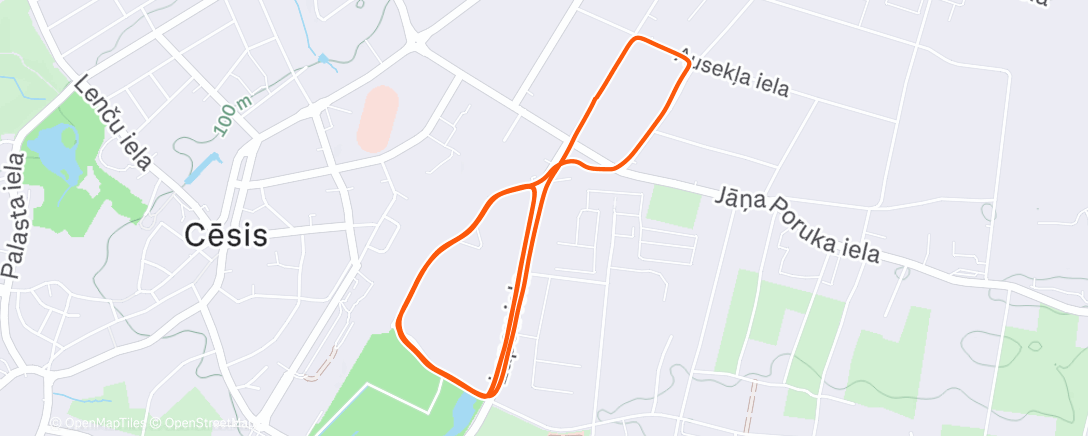 Карта физической активности (Morning Run)