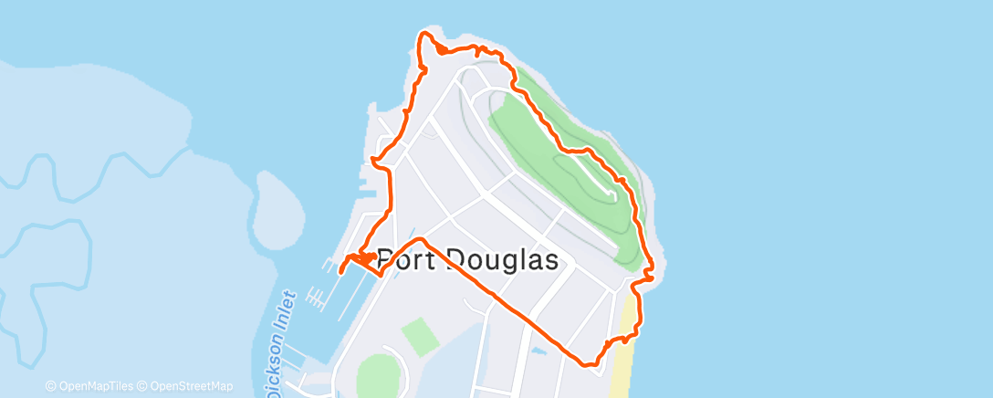 Map of the activity, Lunch Hike