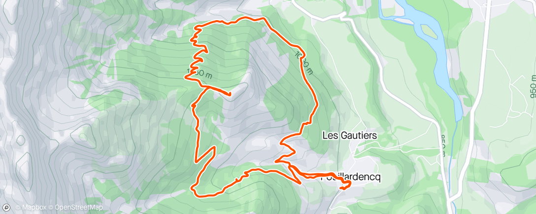 Map of the activity, Chapeau de l'Évêque