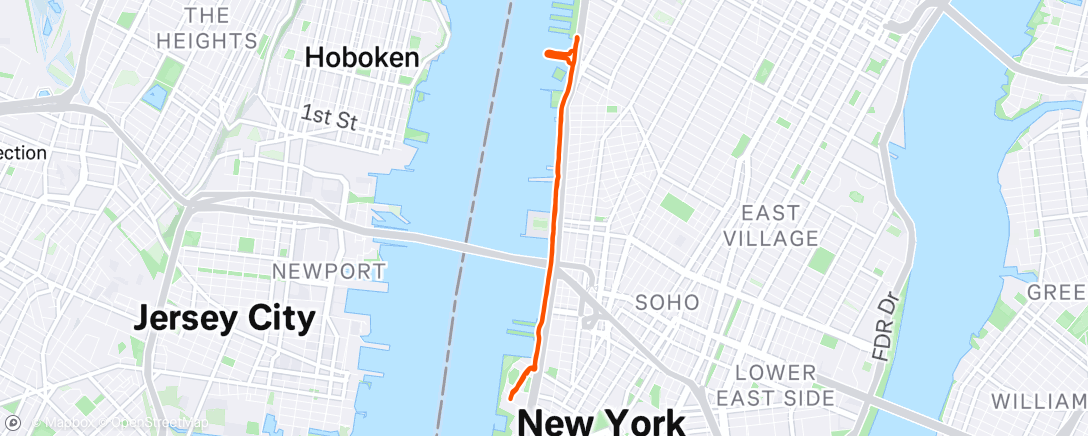 Map of the activity, knicks please