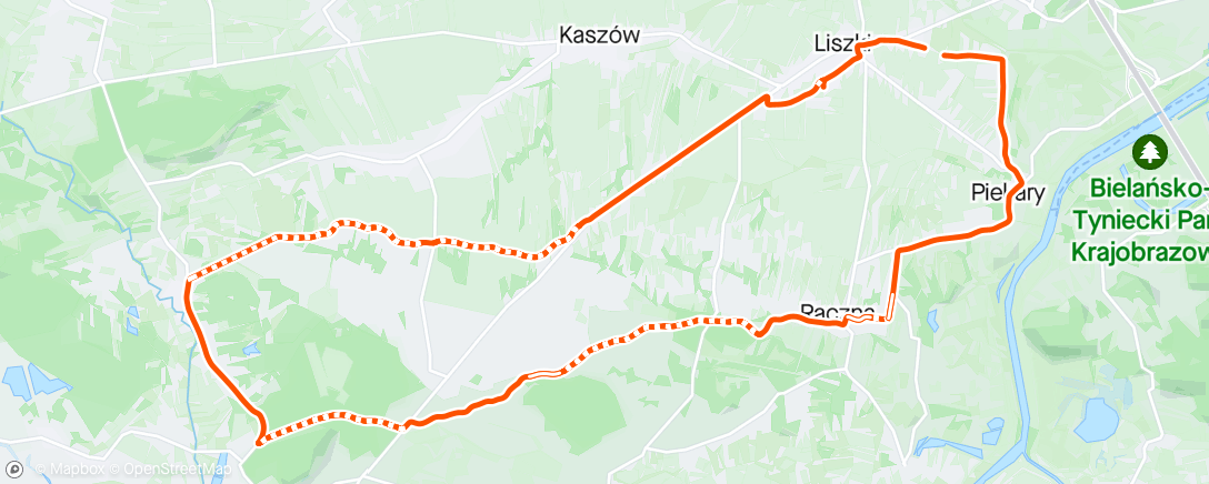 Map of the activity, Relaxujący gravel Ride 🙄