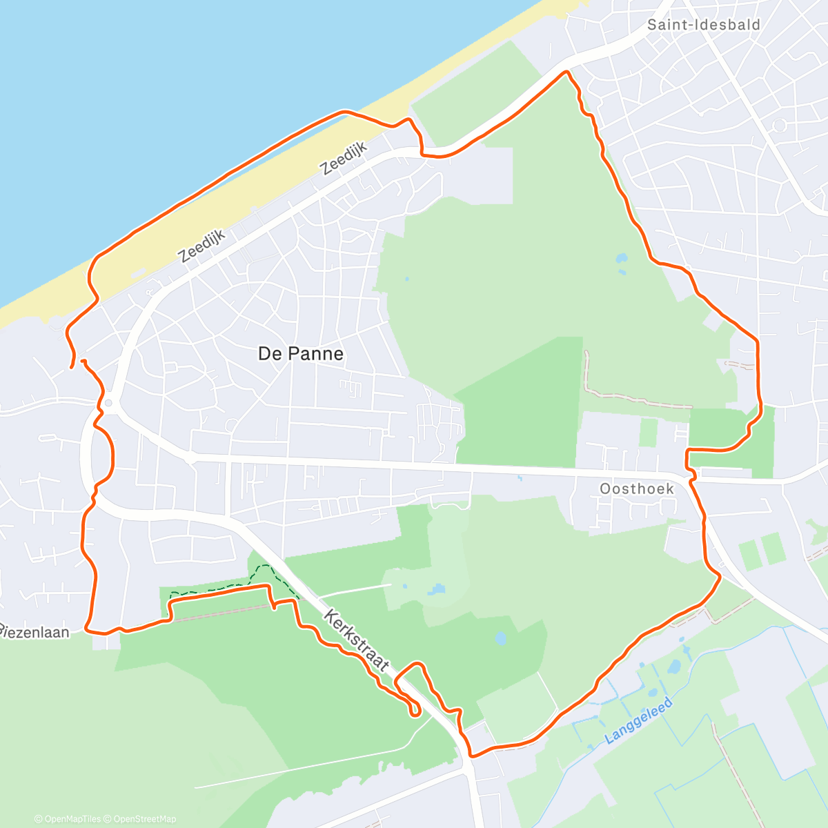 Map of the activity, Ochtendloop