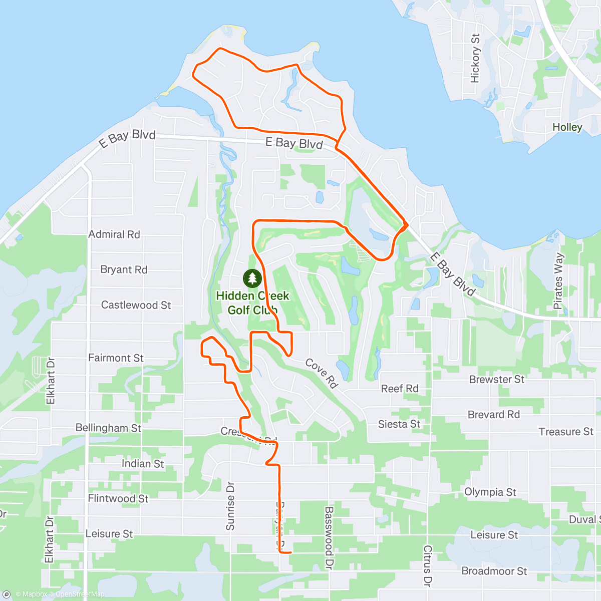 Map of the activity, Sizzlin Friday Run 🍴 🥩 Well Done Son!