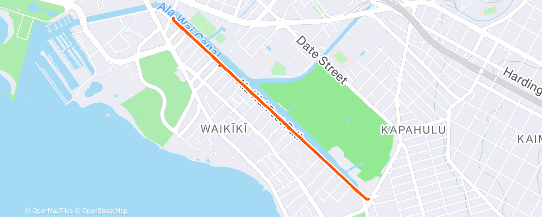 Map of the activity, Morning Run