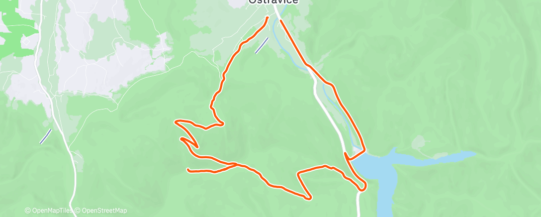 Map of the activity, Morning Hike
