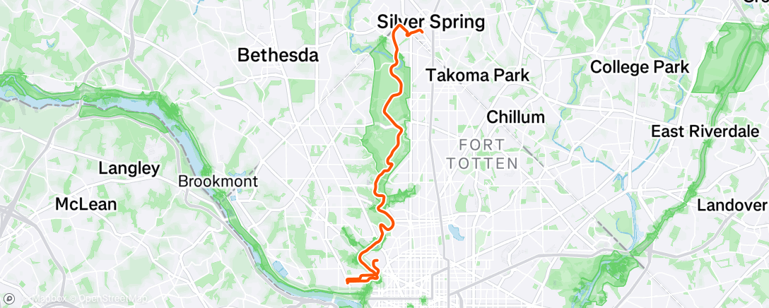 Map of the activity, Afternoon Ride