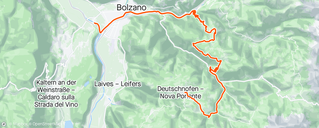 Map of the activity, Giro mattutino